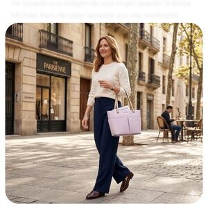 Michael Kors Light Pink Tote Bag